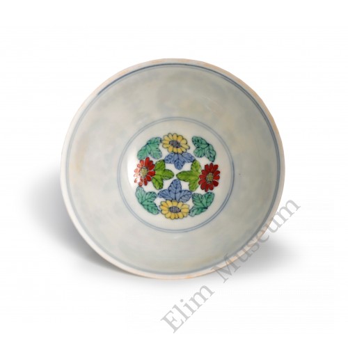 1460 A Pair of Ming Doucai bowls